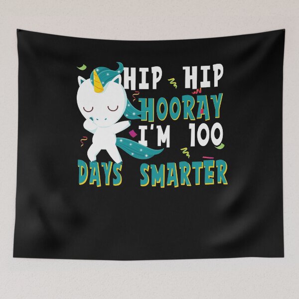 Item preview, 100 Days of school Hip Hooray Dab unicorn kids teacher Gift designed and sold by aubb7.