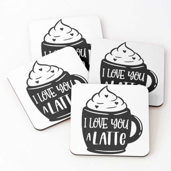 Item preview, I Love You A Latte Funny Valentine Pun designed and sold by MiscelChr.