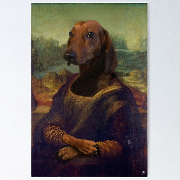 Item preview, Mona Lisa Dog Portrait designed and sold by Amprtl.