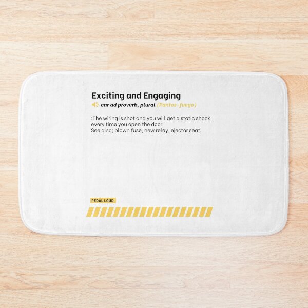 Item preview, Exciting and Engaging -funny, classified ad, car buying proverbs defined designed and sold by PedalLoud.