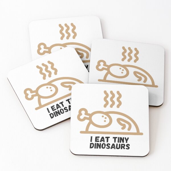 Item preview, I Eat Tiny Dinosaurs Funny Cooking Gift for Cooks Who Like to Prepare and Eat Chicken designed and sold by Nathalie Aynié.