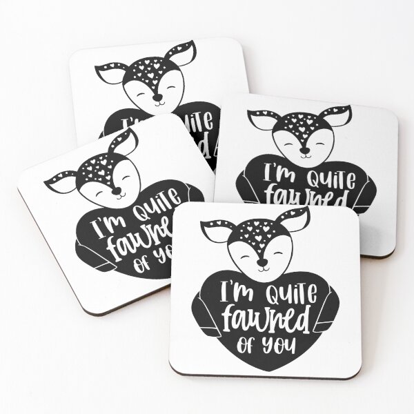 Item preview, I'm Quite Fawned of You Funny Valentine Pun designed and sold by MiscelChr.