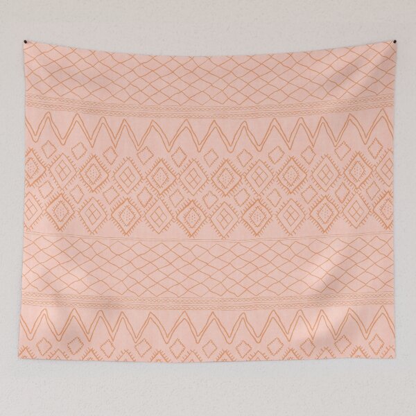 Item preview, Beni Moroccan Print in Peach designed and sold by House of Haha.