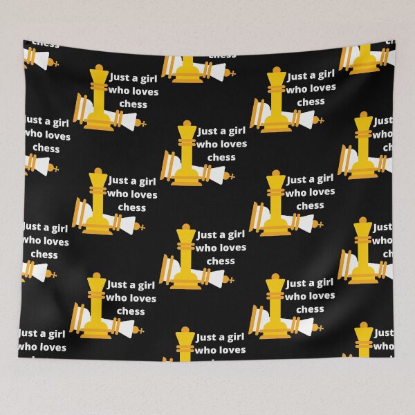 Item preview, Just a girl who loves chess designed and sold by My-Queens-Store.