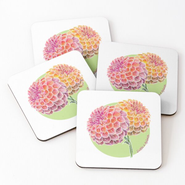 Item preview, Dahlias designed and sold by Aquacletas.