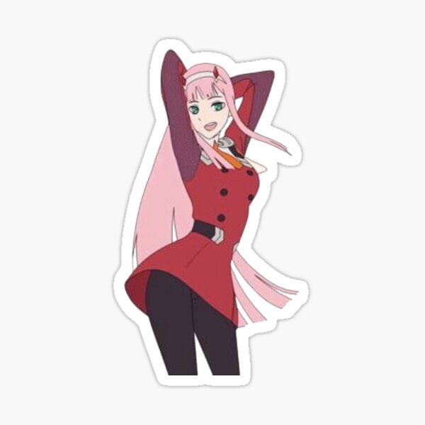 Zero Two Roblox Stickers Redbubble - roblox zero two decal