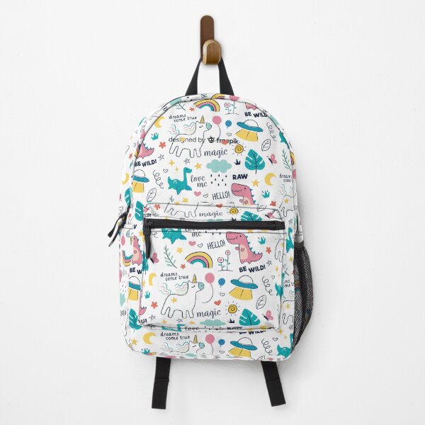 Item preview, Colorful doodle animals words pattern designed and sold by Yoga Design.