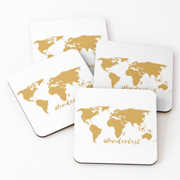 Item preview, Wanderlust World Map designed and sold by printhappy.