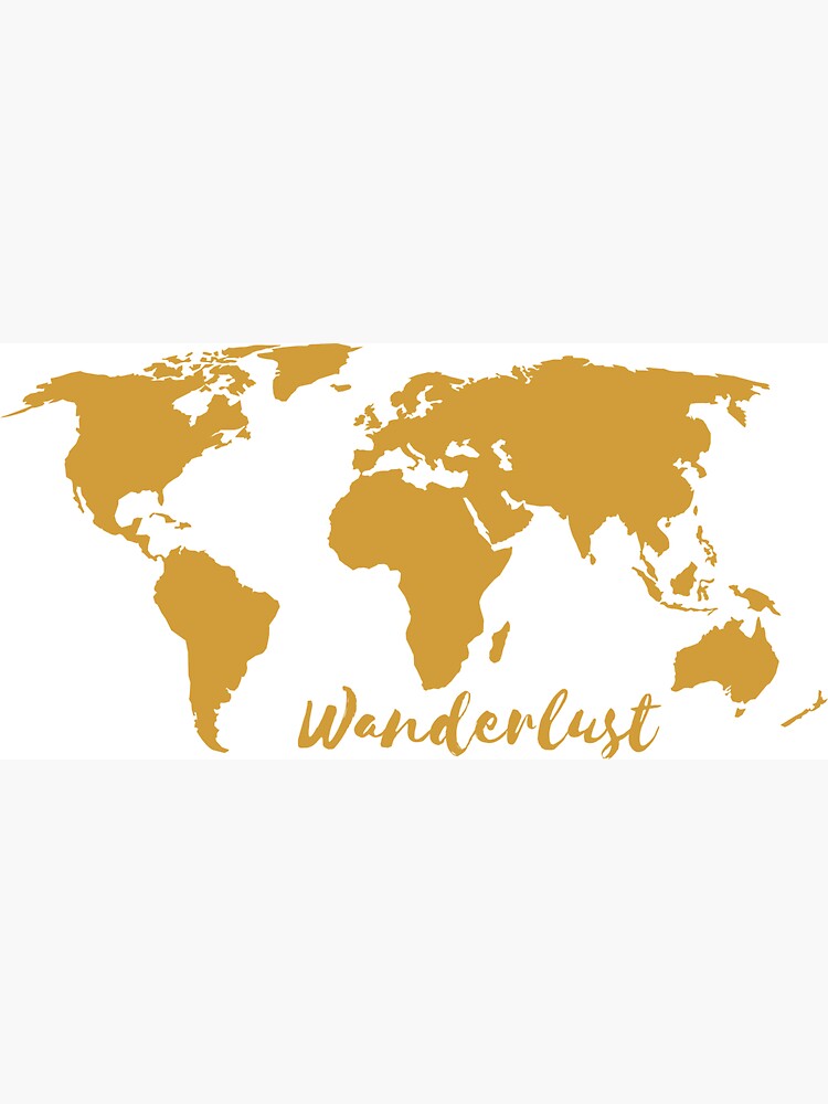 Wanderlust World Map by printhappy