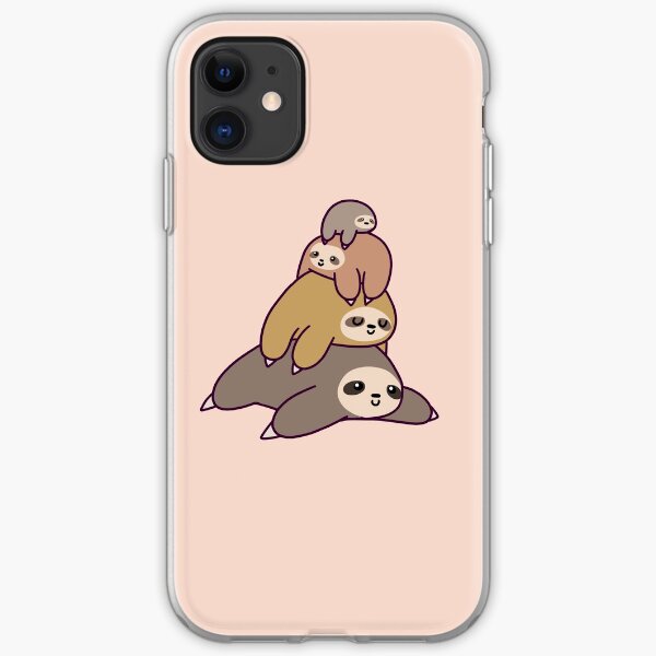 Sloth Stack iPhone Soft Case