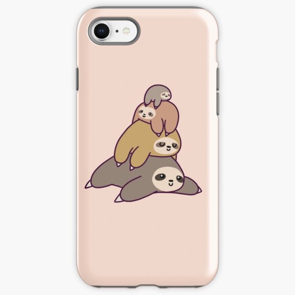 Sloth Stack iPhone Tough Case