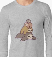 Faultier-Stapel Langarmshirt