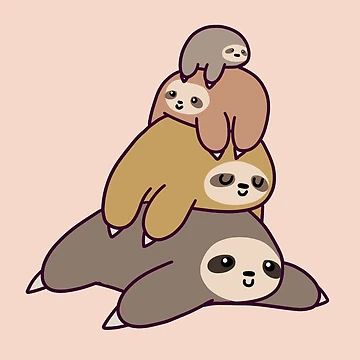 Artwork thumbnail, Sloth Stack by SaradaBoru