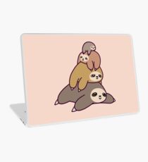 Faultier-Stapel Laptop Folie
