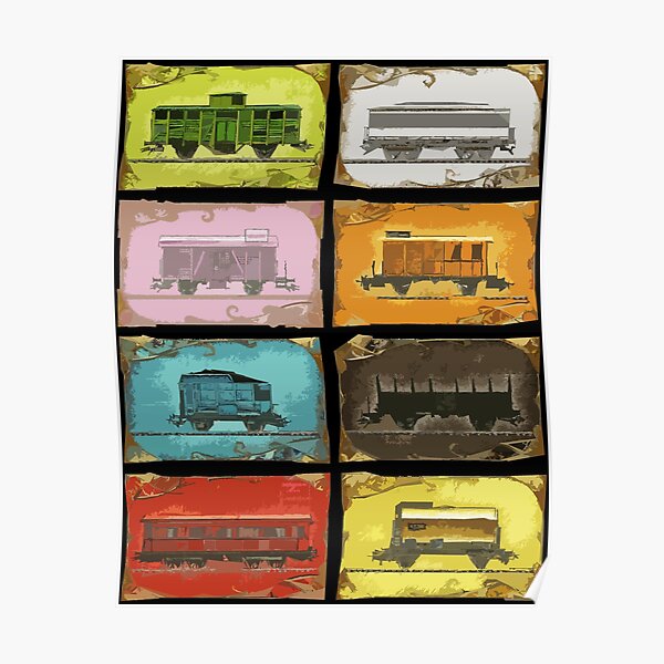 Ticket to Ride : Les trains : sur le noir Poster