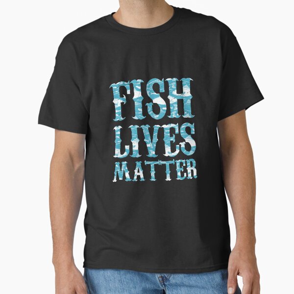 Vista previa del artículo con la obra «Fish Lives Matter Regalo divertido Regalo para amantes de la pesca», diseñado y vendido por TinoLeick.
