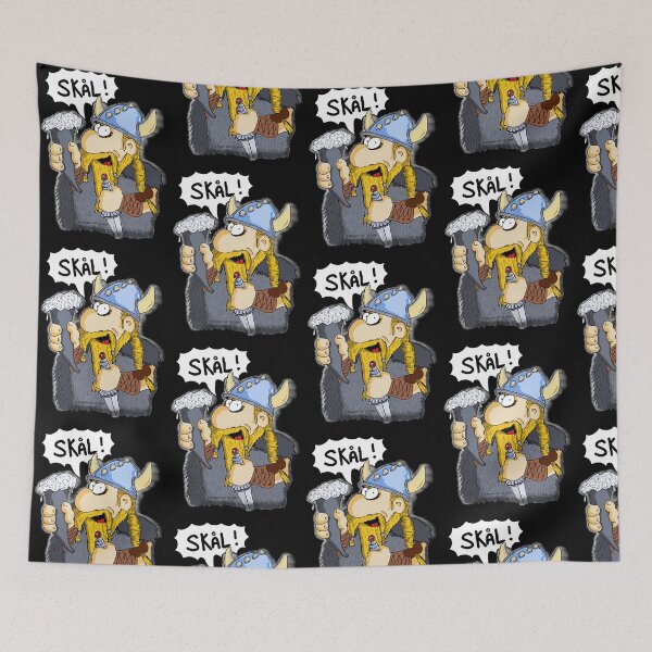 Item preview, Barbarian cartoon motif designed and sold by ARTOFDARK.