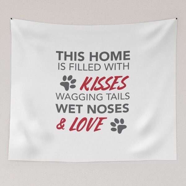 Item preview, This Home is Filled with Wagging Tails & Wet Noses ! Gift for Dog Lover designed and sold by MousDesign.