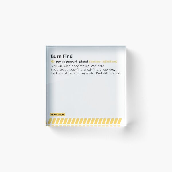 Item preview, Barn Find - funny, classified ad, car buying proverbs defined designed and sold by PedalLoud.