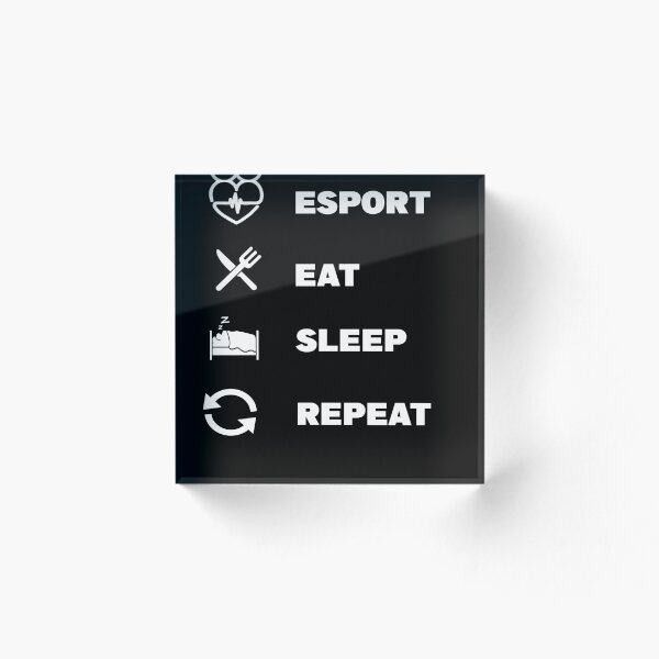 Item preview, Esport Eat Sleep Game Repeat designed and sold by kaoutaren.