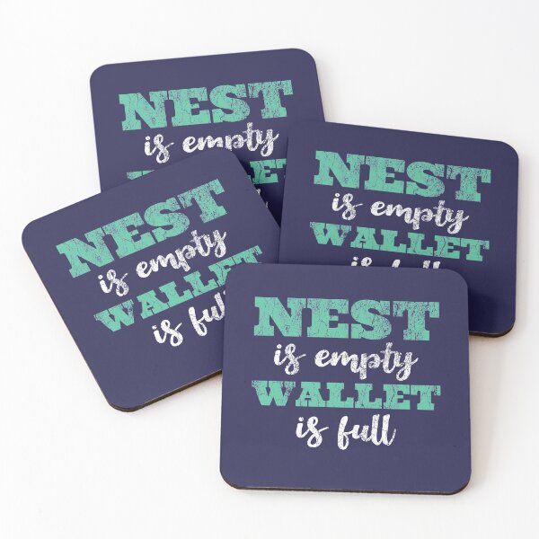 Item preview, Aquamarine Empty Nest - Nest Is Empty - Wallet Is Full designed and sold by WonderWear.