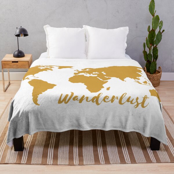 Item preview, Wanderlust World Map designed and sold by printhappy.
