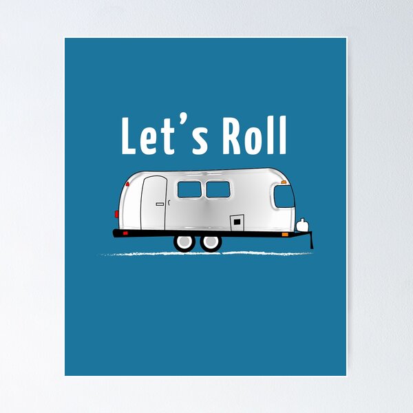 Item preview, Let's Roll Vintage Argosy Camper Retro Trailer designed and sold by shelley tumlin.