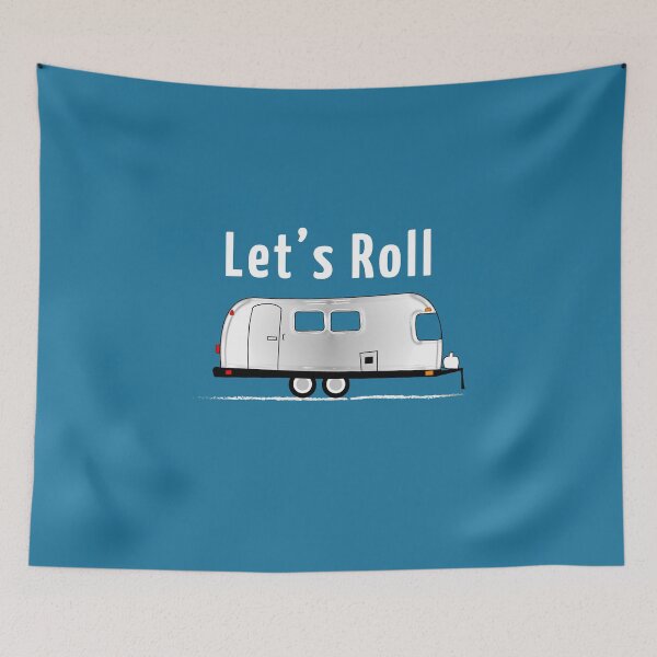Item preview, Let's Roll Vintage Argosy Camper Retro Trailer designed and sold by shelley tumlin.