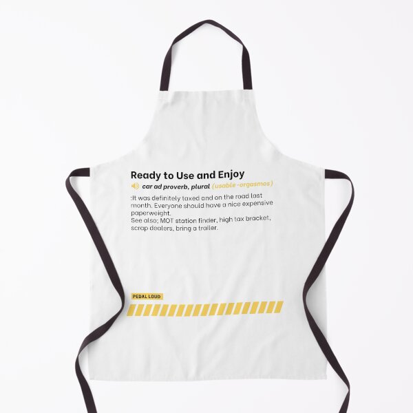 Item preview, Ready to Use and Enjoy - funny, classified ad, car buying proverbs defined designed and sold by PedalLoud.