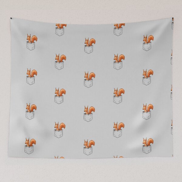 Item preview, Wildlife Funny Cute Red Squirrel In Your Pocket designed and sold by Skizzenmonster.