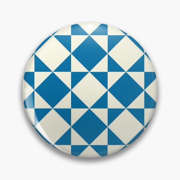Item preview, Blue and off-white geometric pattern designed and sold by DrawingBoard.