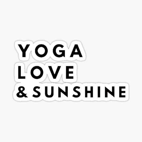 "Fun yoga designs to add to your wardrobe" Sticker for Sale by hudaab Redbubble