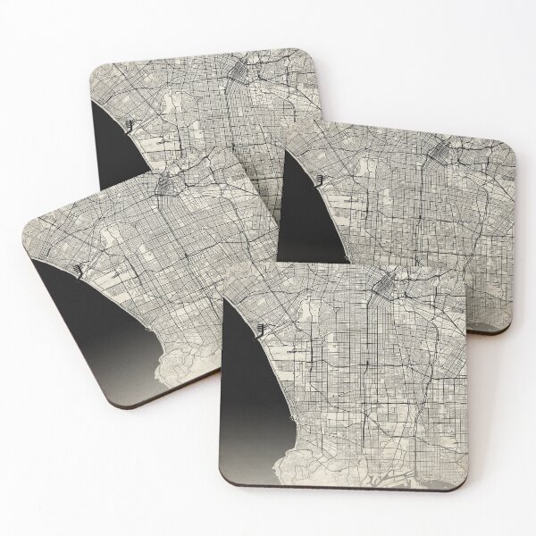 Item preview, Los Angeles USA Vintage Street Map With Co-ordinates designed and sold by RossWilson12.