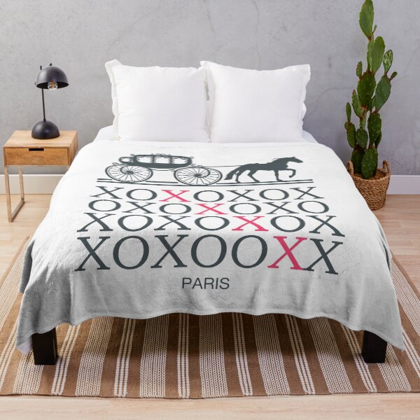 XOXOXOX Paris Throw Blanket