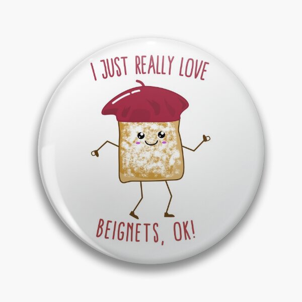 Item preview, I Just Really Love Beignets, OK! Cute Kawaii Beignet designed and sold by Kawaiindoodle.