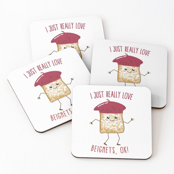 Item preview, I Just Really Love Beignets, OK! Cute Kawaii Beignet designed and sold by Kawaiindoodle.