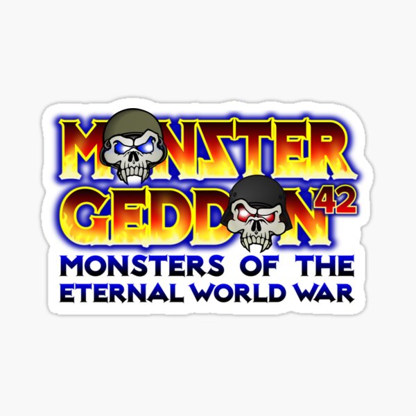 MONSTERGEDDON 42 Logo Block Sticker