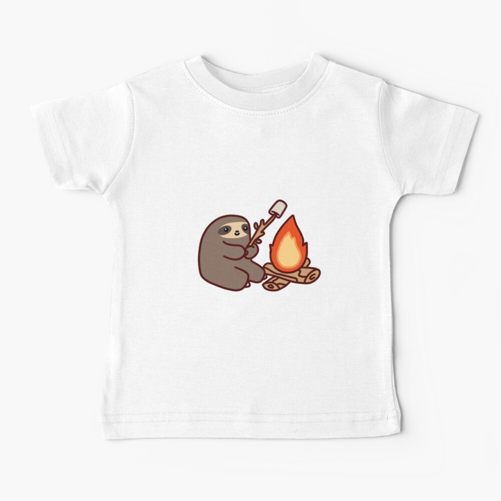 Campfire Sloth Baby T-Shirt