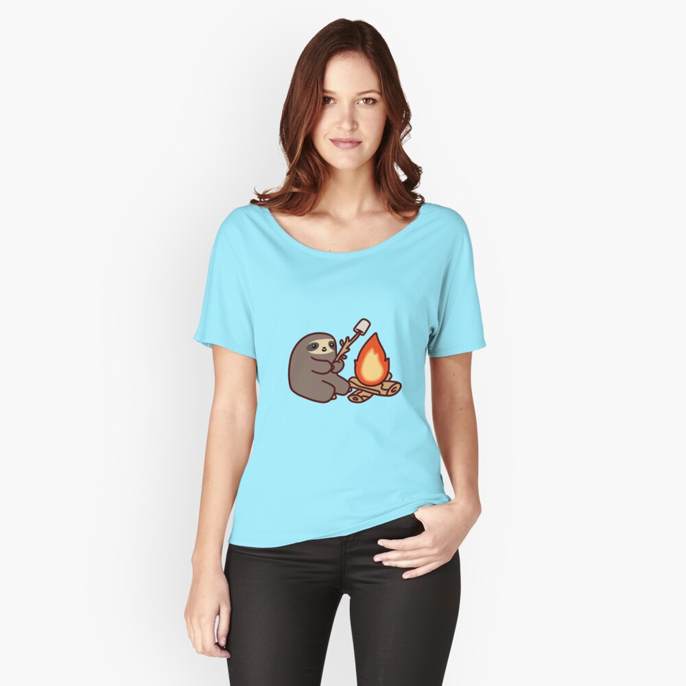 Campfire Sloth Relaxed Fit T-Shirt