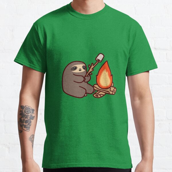 Campfire Sloth Classic T-Shirt