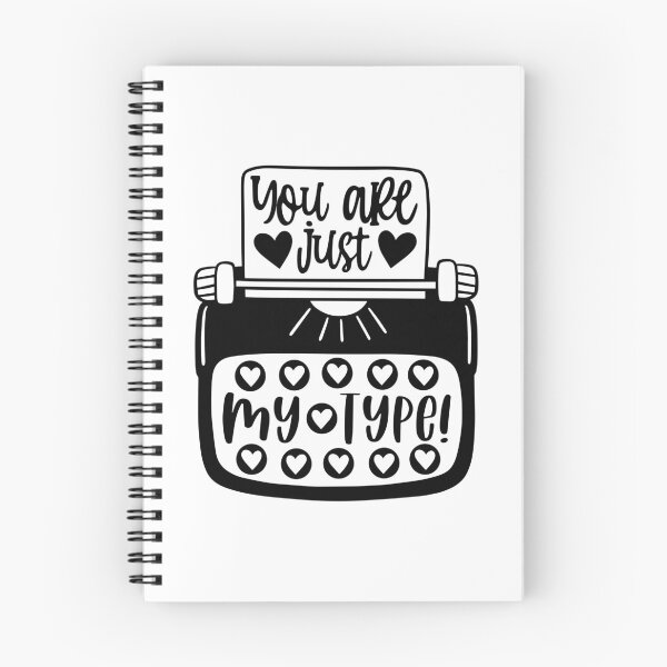 Item preview, You Are Just My Type Typewriter Funny Cute Valentine Pun designed and sold by MiscelChr.