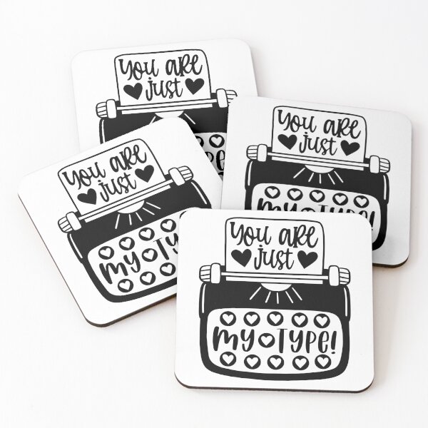 Item preview, You Are Just My Type Typewriter Funny Cute Valentine Pun designed and sold by MiscelChr.