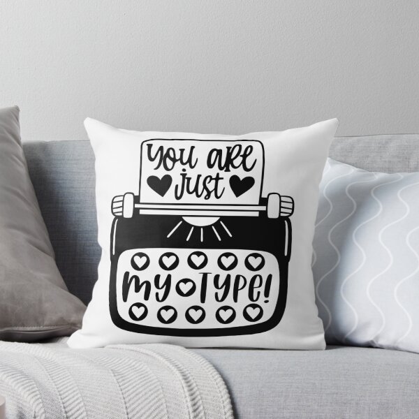 Item preview, You Are Just My Type Typewriter Funny Cute Valentine Pun designed and sold by MiscelChr.