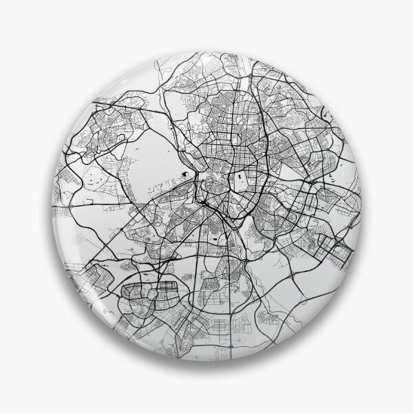 Item preview, Madrid Spain Vintage Street Map With Co-ordinates designed and sold by RossWilson12.