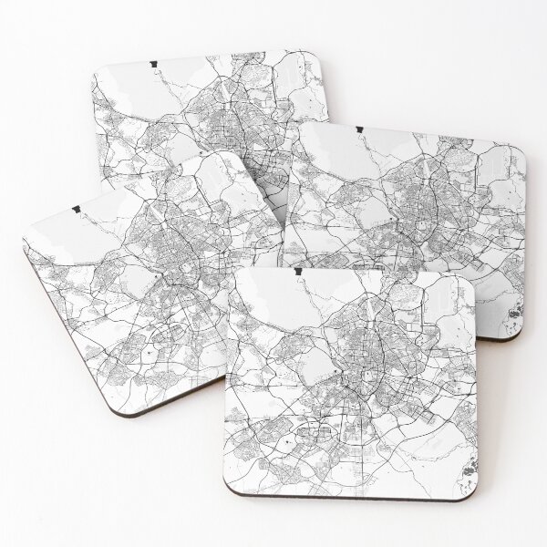 Item preview, Madrid Spain Vintage Street Map With Co-ordinates designed and sold by RossWilson12.