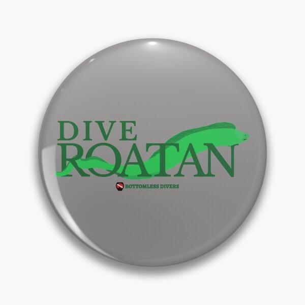 Item preview, Dive Roatan Green Moray Eel with Green Font designed and sold by BottomlessDiver.