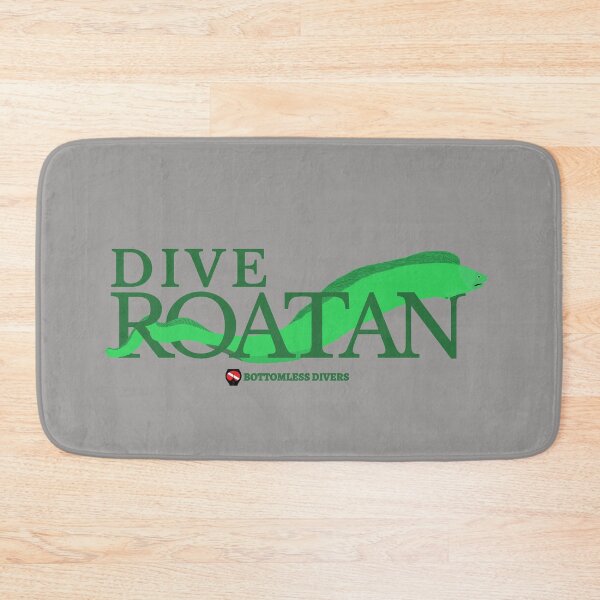 Item preview, Dive Roatan Green Moray Eel with Green Font designed and sold by BottomlessDiver.