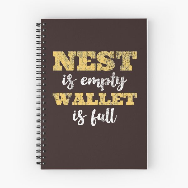 Item preview, Gold Chocolate Brown Empty Nest - Nest Is Empty - Wallet Is Full designed and sold by WonderWear.