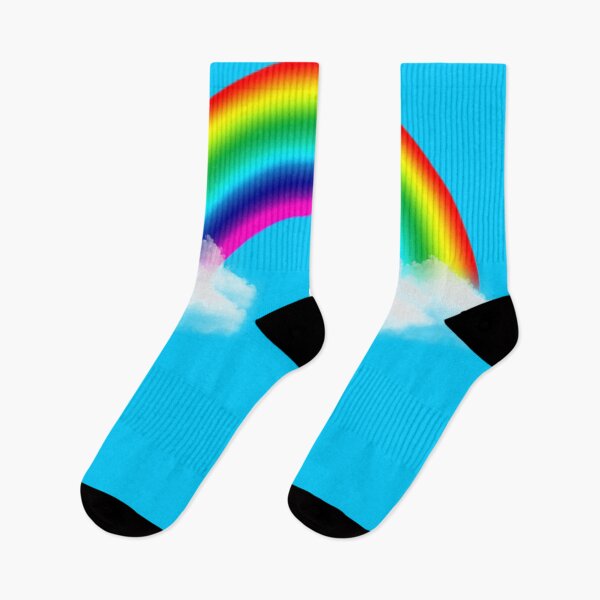 Item preview, Rainbow with realistic bright clouds designed and sold by Handstand365.