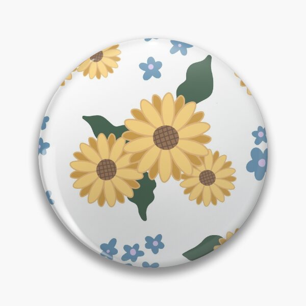 Item preview, Sunflower and Blue Flower  designed and sold by kerinnn.